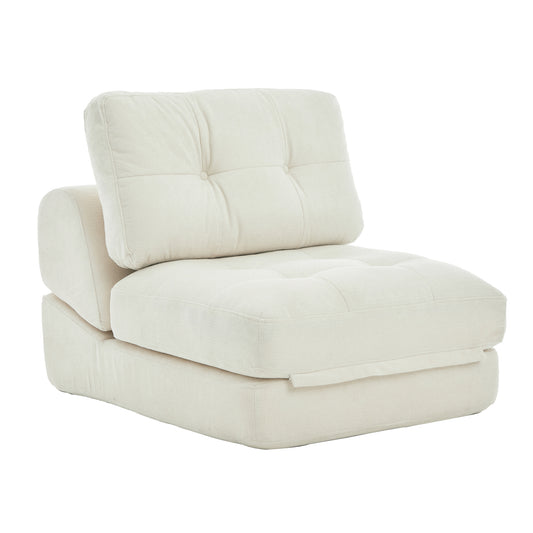 Chenille Folding Single Sofa Bed: Compact Lightweight Convertible Sleeper
