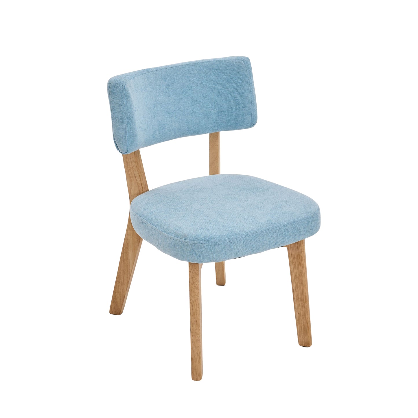 Modern U-Shaped Accent Chair - Solid Wood Dining Chair with 200kg Capacity - High-Density Foam & Breathable Linen Fabric